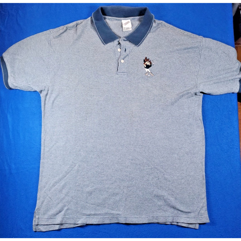 Warner Bros. Tasmanian Devil Polo Golf Shirt Men's Size Large
